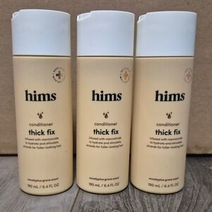 Hims Thick Fix Conditioner Niacinamide Eucalyptus Grove 6.4 fl oz Lot of 3